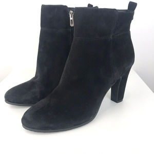 Sam Edelman Sianna Suede Black Booties Size 8